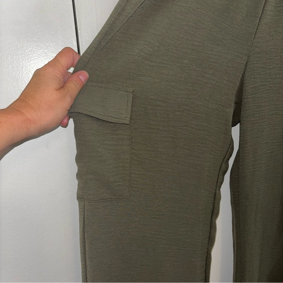 Ci Sono Olive Green Wide Leg Cargo Pants Size Small - Picture 1 of 7